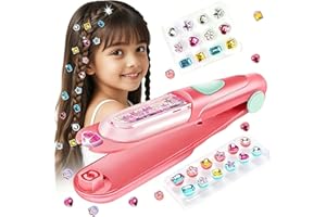 Hair Gem Kit for Girls Accessories Kids (Red)