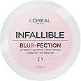 L'Oreal Paris Infallible Blur-fection Longwear Loose Setting Powder, Blurring Face Powder With Up to 24HRs of Wear, Brighteni
