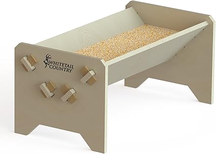 Whitetail Country Xxl Wooden Deer Game Feeder Trough 100 Pound
