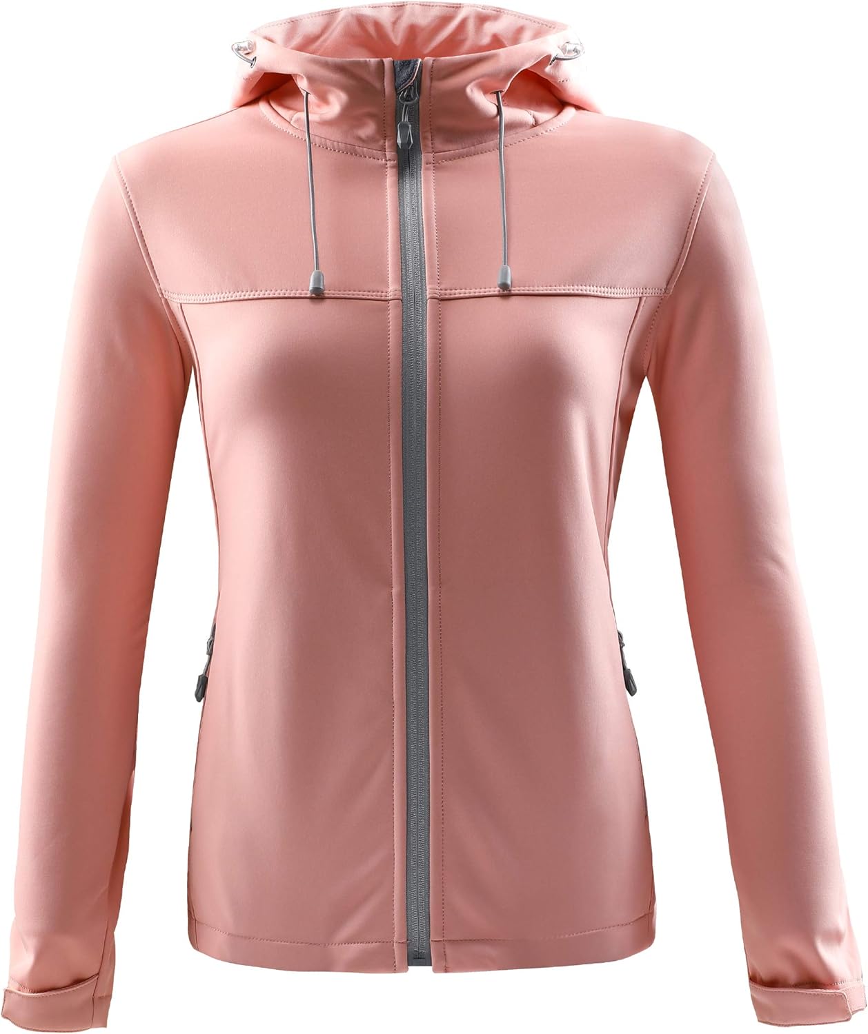 C2M Women's Water & Windproof Softshell Jacket Fleece Lined Windbreaker