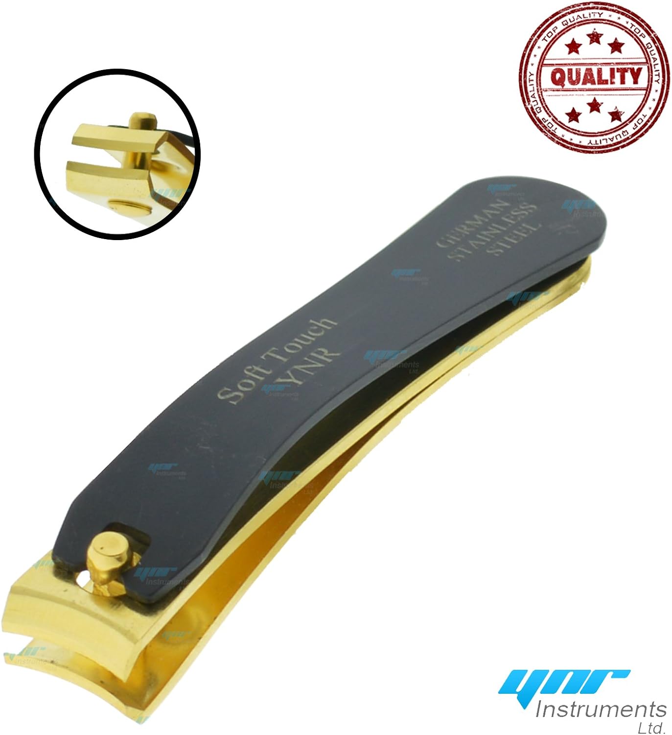 YNR Professional German Black & Gold Toe Nail Cutter Clipper Nippers Chiropody Heavy Duty Thick Nails - Image 5