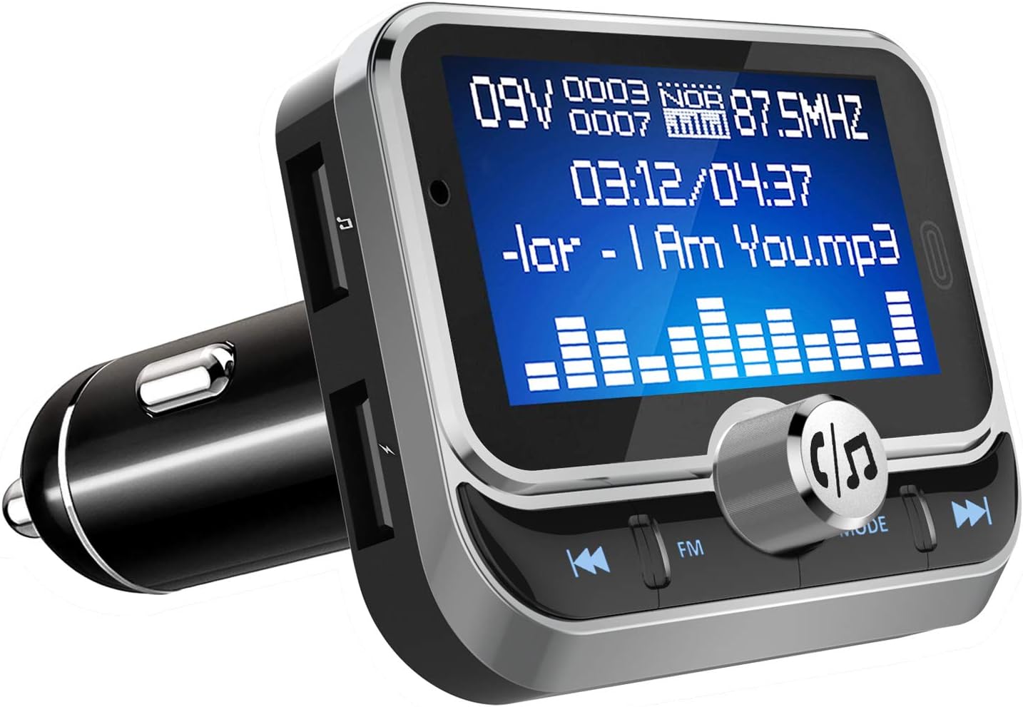 Anker Roav SmartCharge F3 Wireless Bluetooth 4.2 FM Transmitter for Car