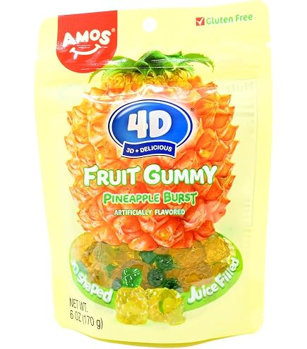 Amazon.com : Enjoy 3D Pineapple Gummy Fun Pack (1) : Grocery