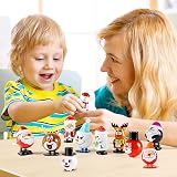 YAAVAAW 3Pack Christmas Wind Up Toy Kids Party Bag Funny Jumping Xmas Gift view 5