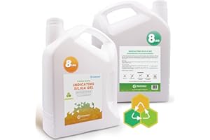 Wisesorb 8 LBS Indicating Silica Gel Beads (Orange to Green), Reusable Dessicant Dehumidifiers Desiccant Moisture Absorber