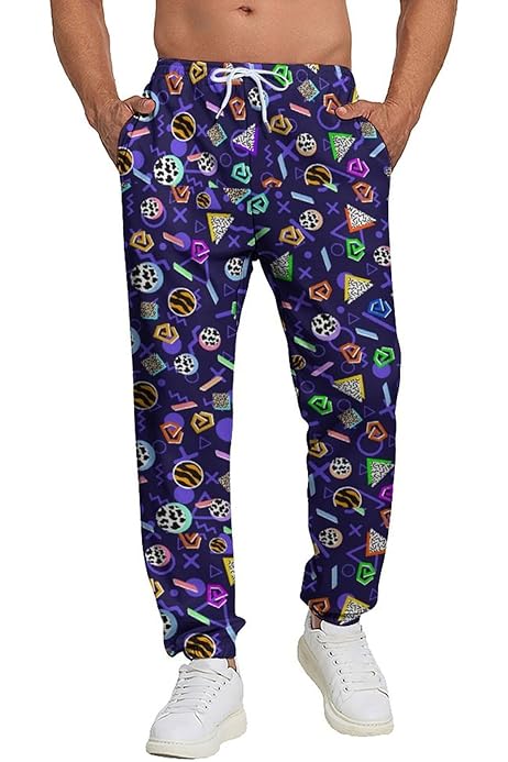 Randy Savage Pants EYNDYN Men's Sweatpants 80s 90s Style Joggers