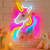Zontruxe Unicorn Neon Sign for Wall Decor, Dimmable Colorful Unicorn Light with Rainbow Mane Design, USB Powered LED Sign for Girls Bedroom and Kids Room, Birthday Idea for Girls, Perfect Gifts