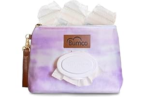 BABY BUM BRUSH Bumco Diaper Clutch - Portable Wipes Dispenser & Baby Travel Essential, Airtight Dispenser, Refillable Wipes Container, Travel Baby Essentials, Diaper Bag Purse