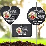 TopGlory Personalized Photo Name Memorial Slate Custom Stone Gift view 6