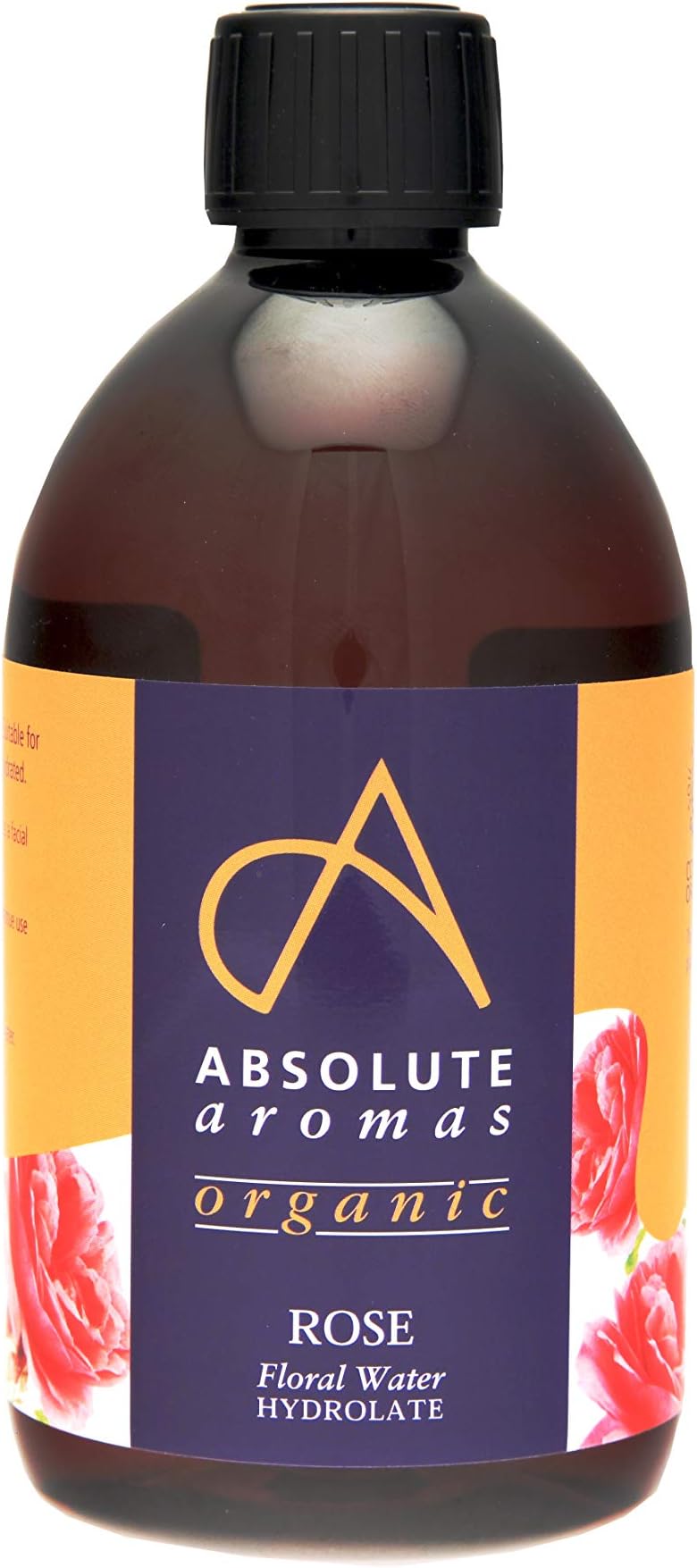 Absolute Aromas Organic Bulgarian Rose Water Toner 500ml Pure Natural Hydrating