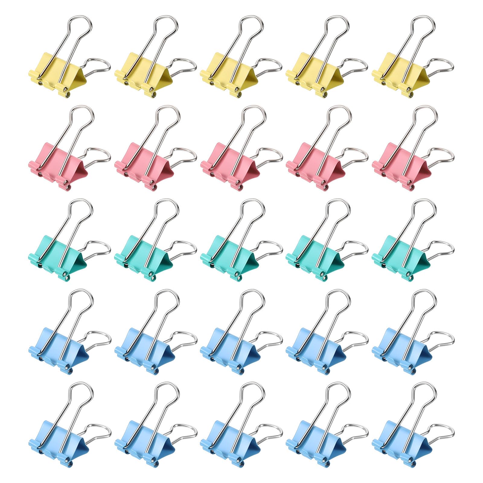 M&G Binder Clips 19mm/0.76 Inch, 2 Set Small Binder Paper Clip Bag Clips Pocket Clip Office Supplies for Organizing Documents and Papers, Mix Colors