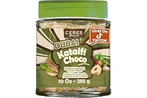 Dubai Spreadable Chocolate Jar – Premium Chocolate Pistachio Spread with Roasted Phyllo, Gourmet Breakfast