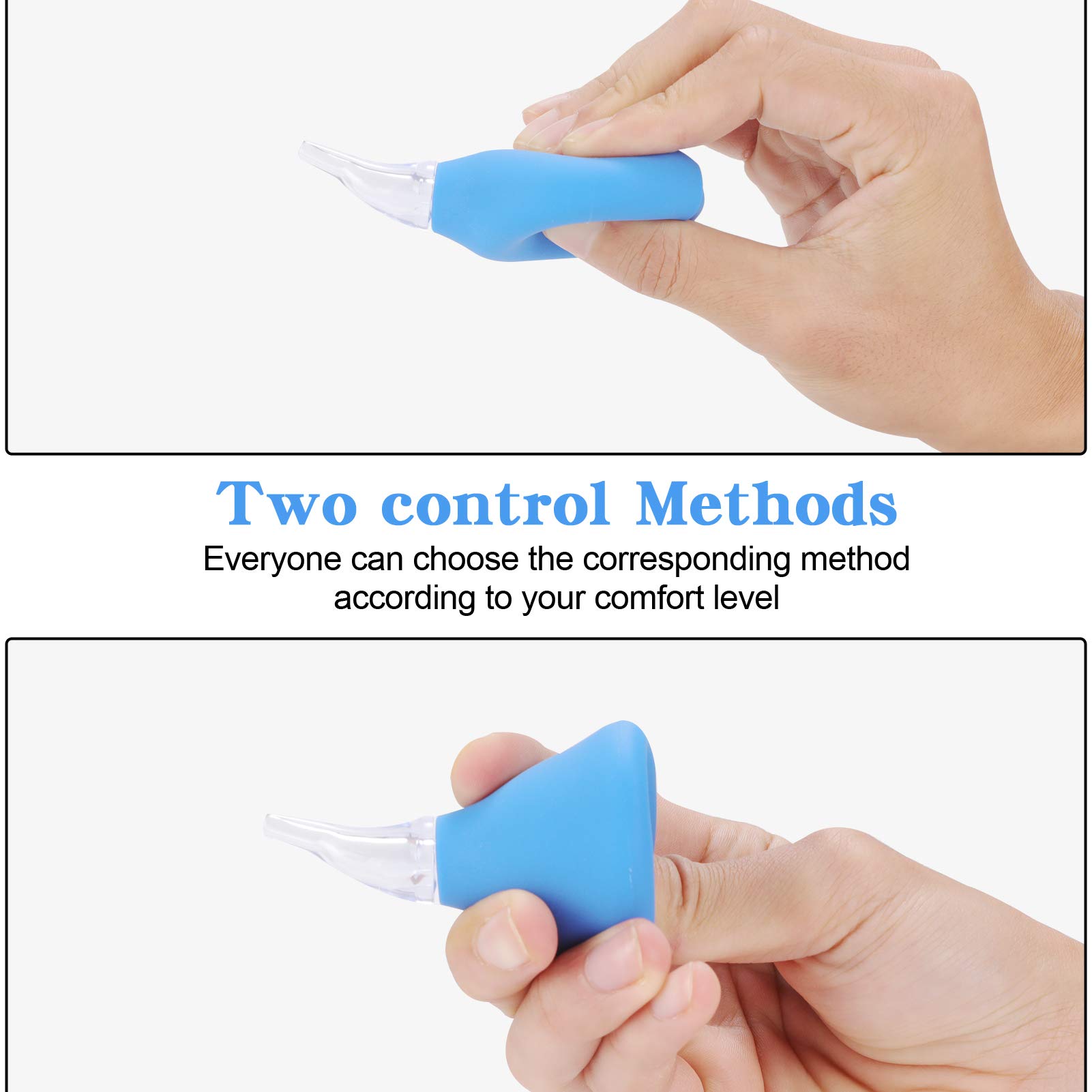 Lamoutor 4Pcs Premium Nasal Aspirator Nose Suction Bulb for Baby