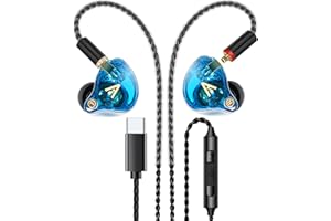 Vibes 202MC USB-C Wired Earbuds - HiFi in Ear Headphones - USBC for iPhone 16/15 - Noise-Isolating Ear Buds w/Mic - Clear Sou