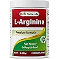 Best Naturals L-Arginine Powder 1 Pound - Pure Pharmaceutical Grade Free Form - Best Amino Acid Arginine Supplements for Women & Man - Promotes Circulation and Supports Cardiovascular Health