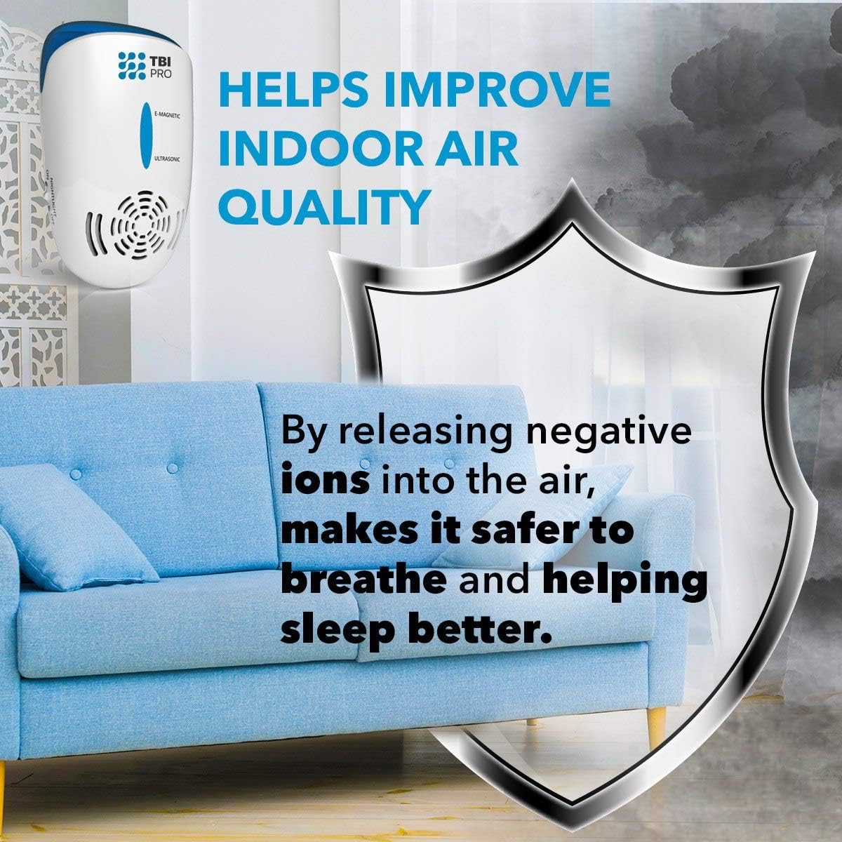 TBI Pro Ultrasonic Pest Repeller Wall Plug-in - Electromagnetic & Ionic Indoor Repellent Anti Mouse, Rats, Roach, Ants, Mosquito, Cockroach Control - Safe Quiet Electronic Device -4000 Sq.ft (2-Pack) : Garden & Outdoor