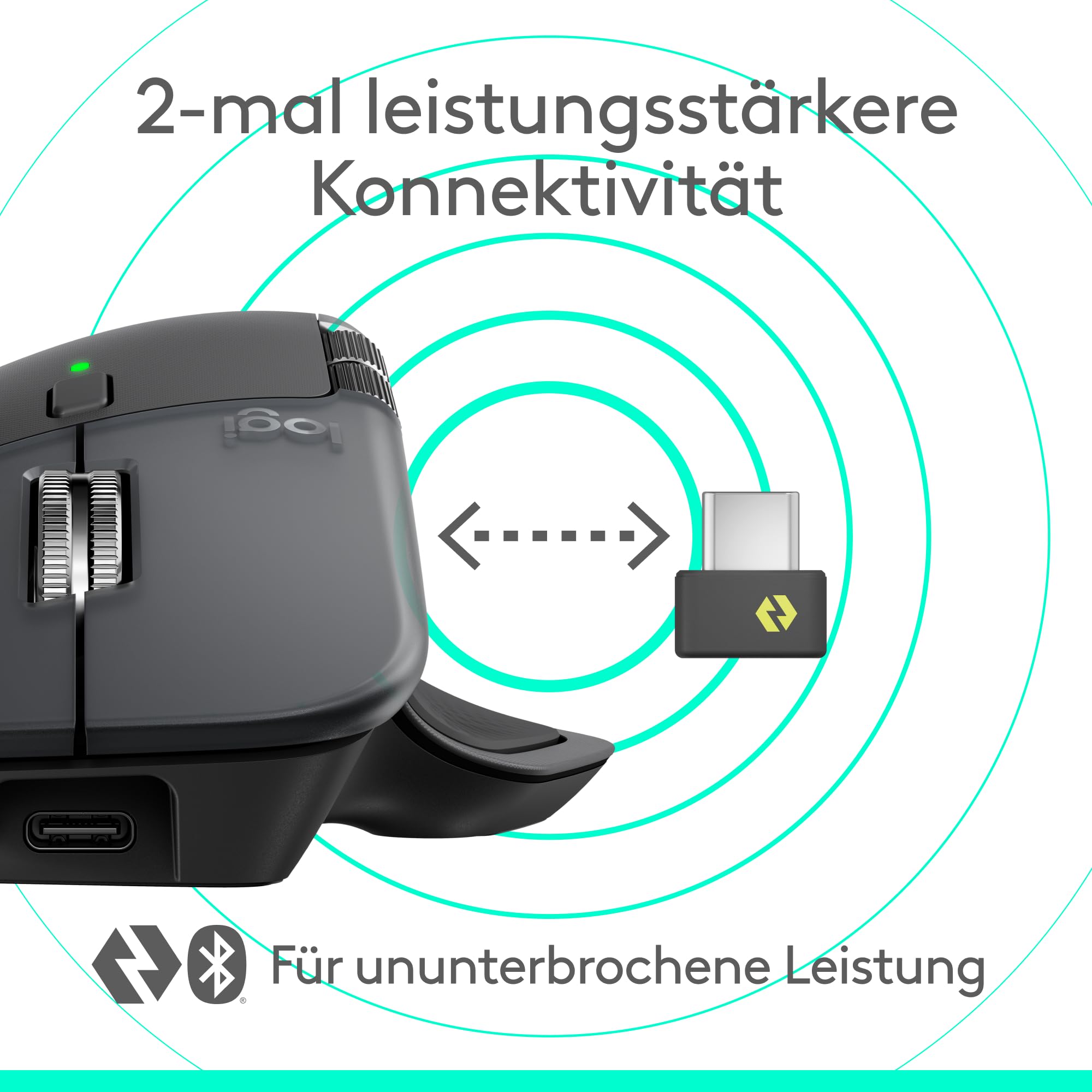 Logitech MX Master 4, ergonomische kabellose Maus mit fortschrittlichem, leistungsstarkem, haptischem Feedback, ultraschnellem Scrollen, Laden über USB-C, Bluetooth, Windows, MacOS – Grafit 6