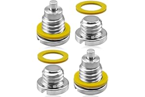 1 Set Magnetic Oil Drain Plug Bundle and Non Magnetic Oil Drain Plug Fit for Mercury Sterndrive Marine Gear Lube Drain Fill H