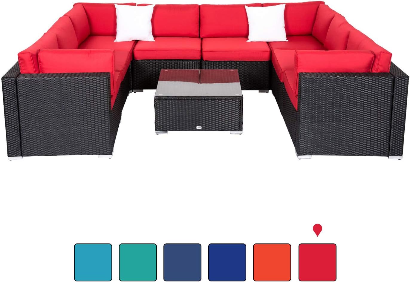 Best red sectional patio furniture