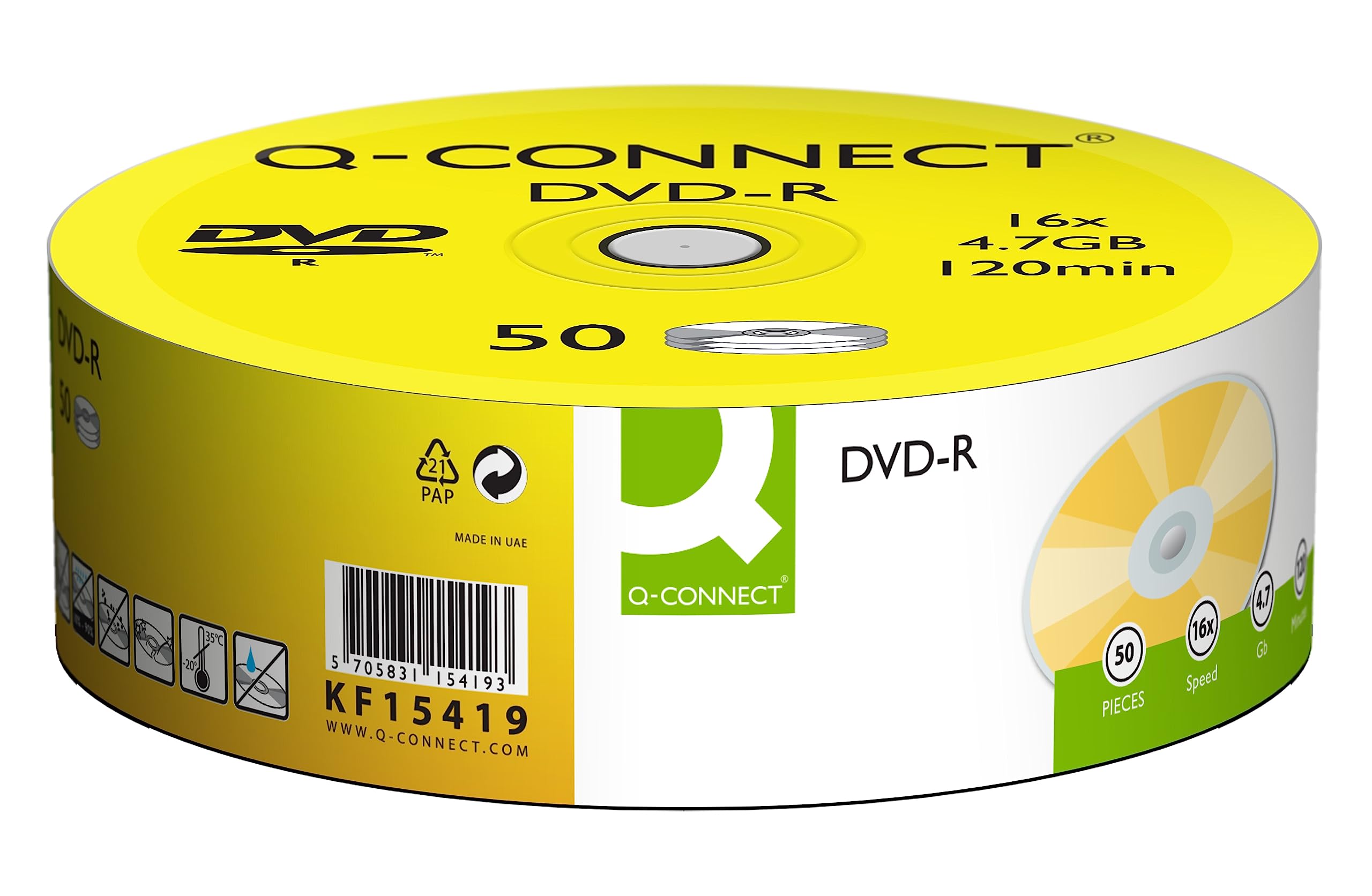 Q-Connect DVD-R 4.7GB Cake Box (Pack of 50) KF15419
