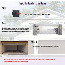 2PACK GSTB-R STB-BL Garage Door Sensor, Replacement