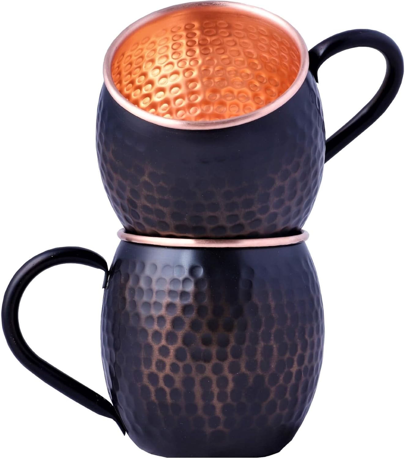 Staglife Shaded Black Antique Moscow Mule Copper Mugs Set of 2 Copper