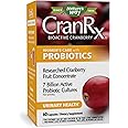 Nature's Way CranRx Bioactive Cranberry with Probiotics, Supports Urinary Health*, 60 Capsules