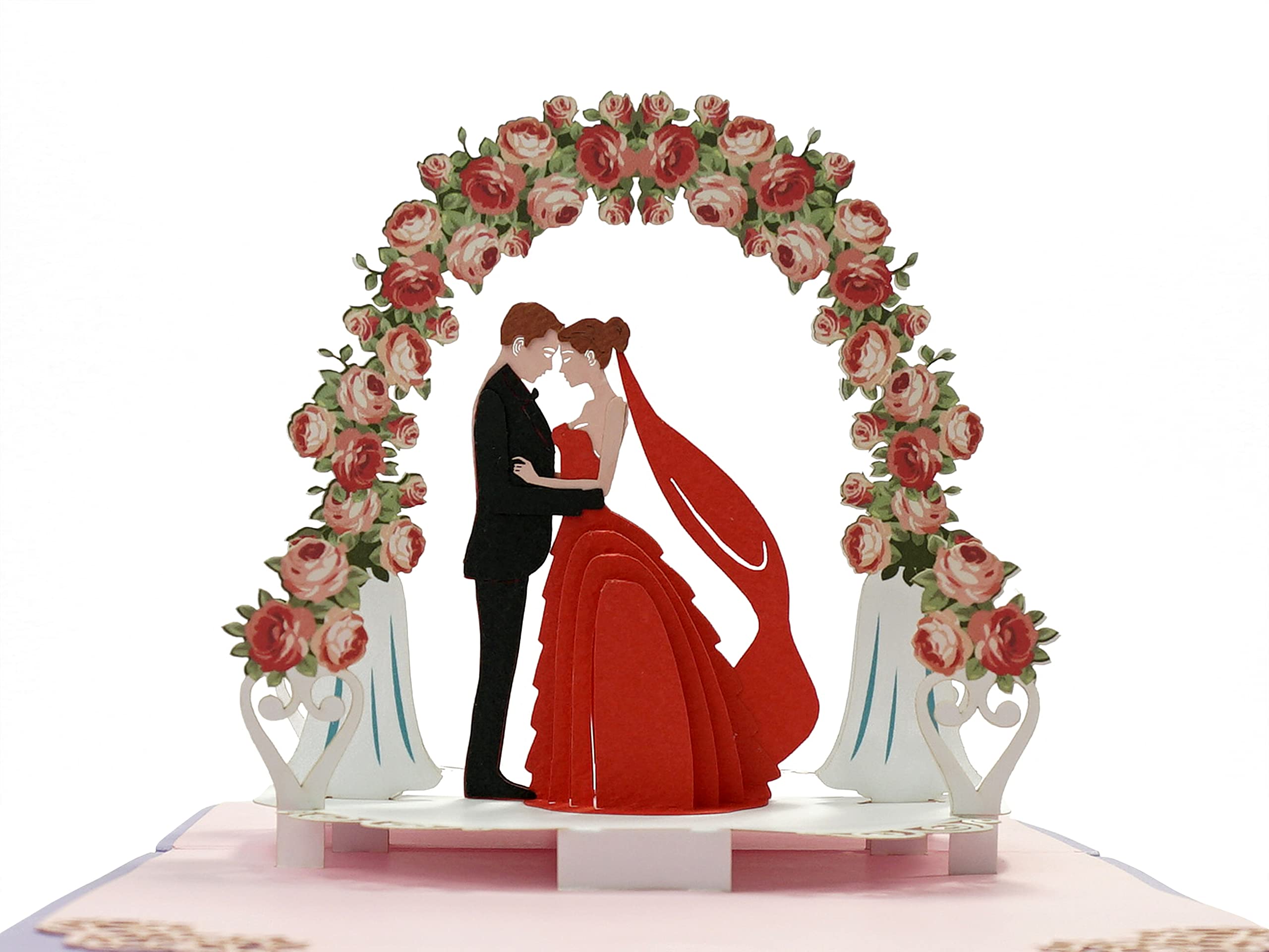 CUTPOPUP Gate Wedding Anniversary Card, Pop Up Valentine Cards, Pop Up Anniversary Card, 3D Birthday Card For Wife, Romantic Propose Pop Up Card- Surprise Gift On Valentines, Birthday UK