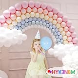 HYKJNBW Pastel Balloons 50 Pack 12 inch Multicolour Latex Party Decor view 6