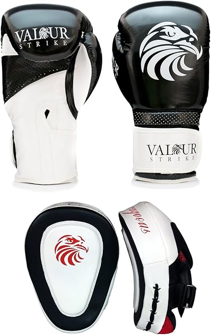 Schwarze Boxhandschuhe Und Fokus Pads 227 G 284 G 340 G 397 G