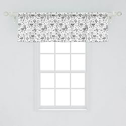 Ambesonne Llama Window Valance Pack of 2, Abstract