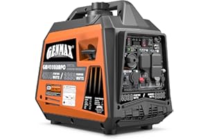 GENMAX Generator，EPA Compliant, Eco-Mode Feature, Ultra Lightweight for Backup Home Use & Camping