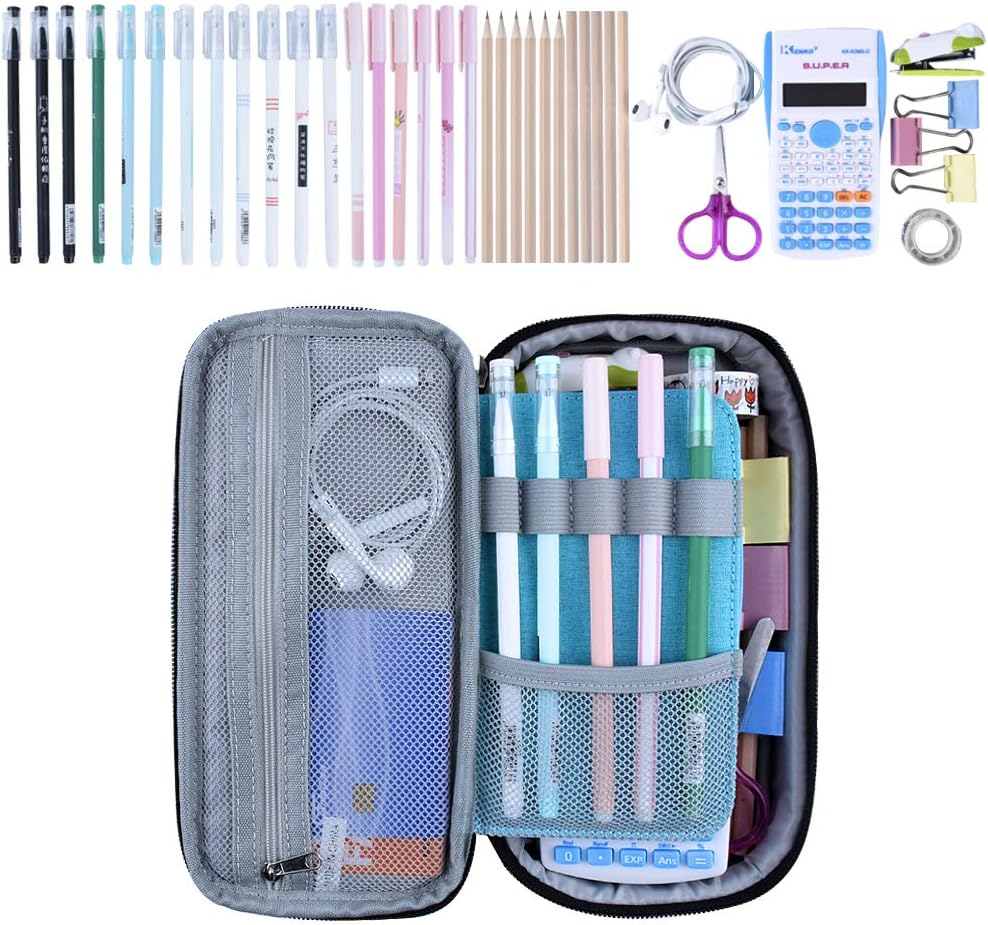 Chelory Pencil Case Large Capacity Pencil Cases Big Pencil Bag Pen Pouch for Boys Girls Teen Students High Storage Stationery School Office Organiser Supplies Makeup Bag Adults - Image 4