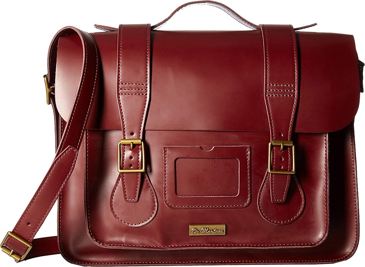 dr martens satchel red