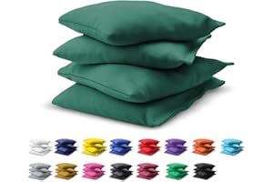 GoSports Cornhole Bean Bags Set of 4 - Regulation All Weather - Dark Green