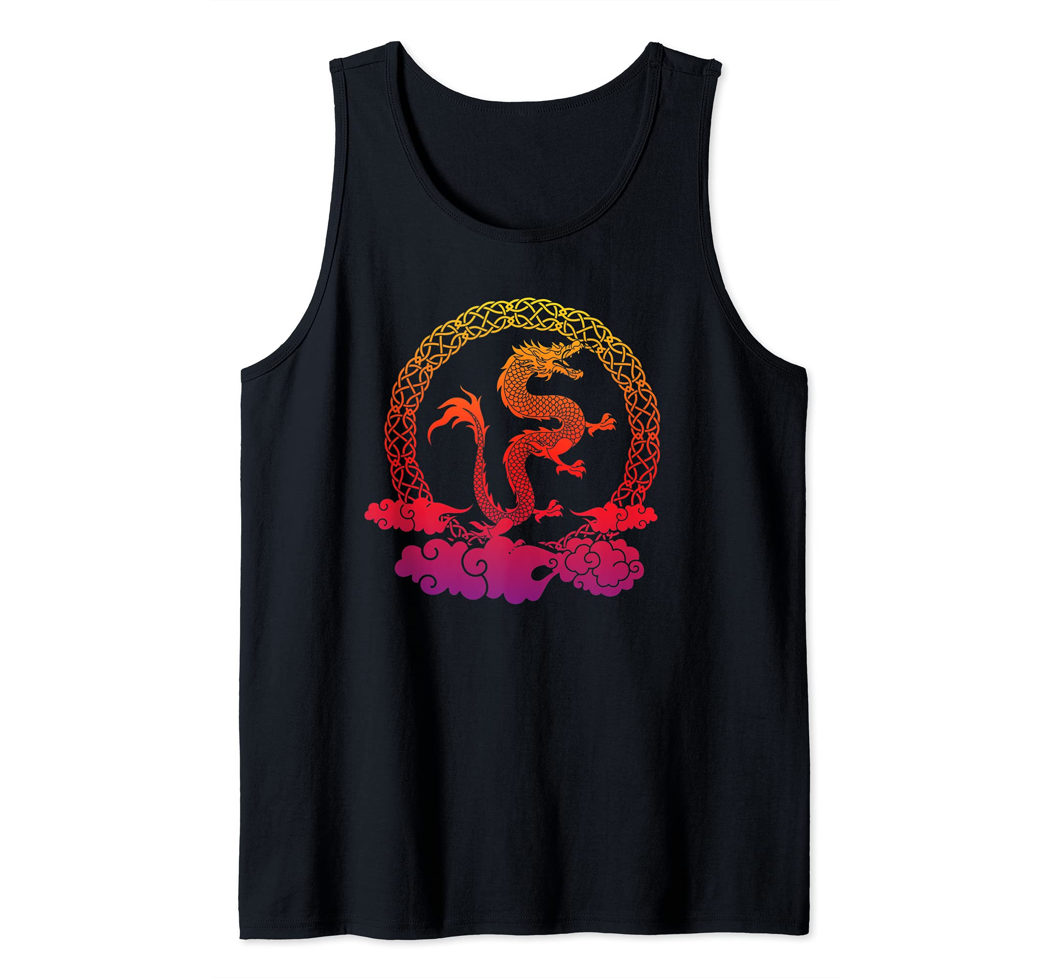 Asian Animal China Fantasy Creature Chinese Mythical Dragon Tank Top