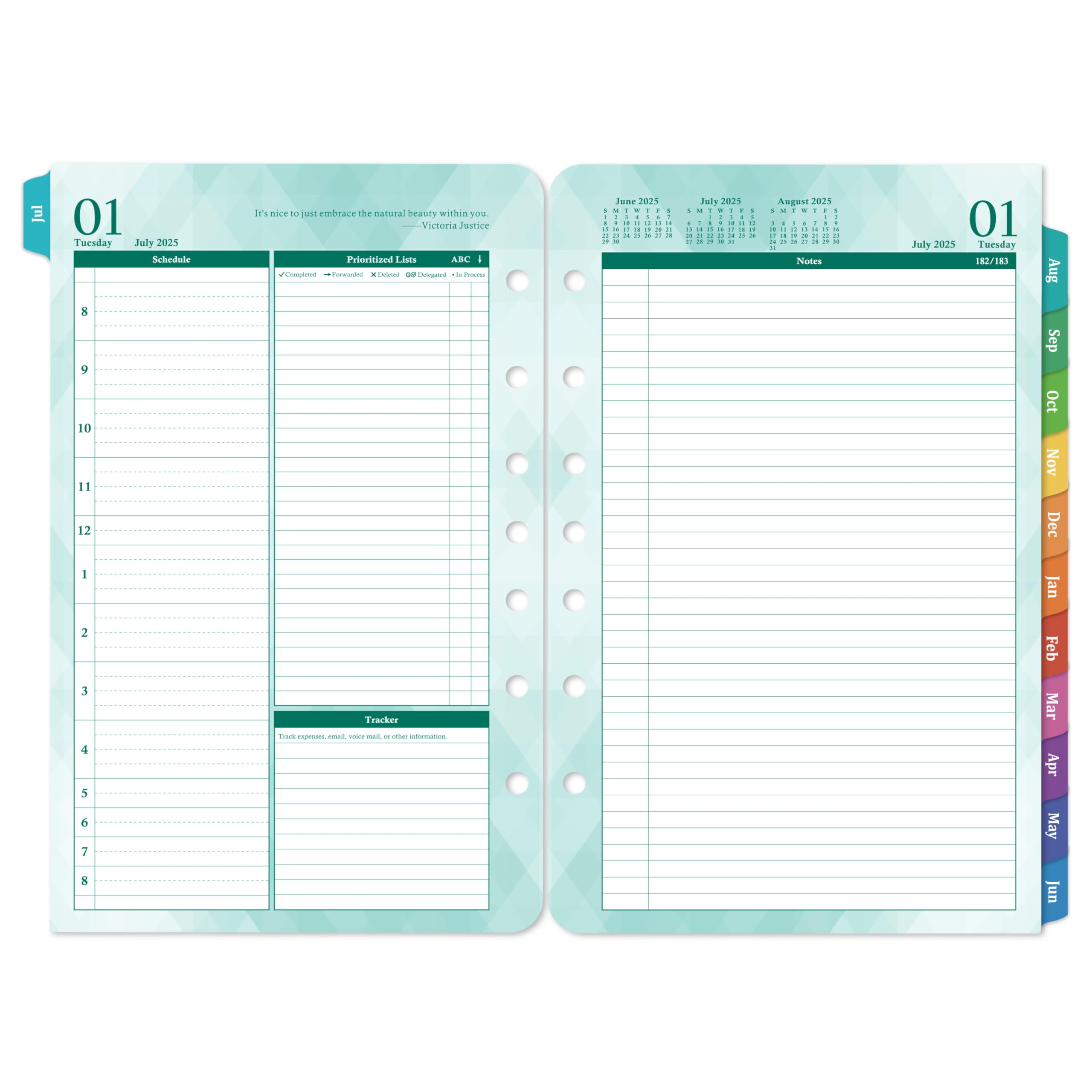 Officeworks Planner Refill Packs