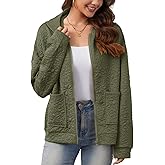 Misyula Style Womens Zip Up Hoodies with Pockets Fall Fashion Long Sleeve Oversized Casual Jacquard Hooded Sweatshirt Jackets