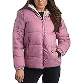 Reebok Womens Puffer Jacket - Heavyweight Quilted Parka Winter Coat - Fully Faux Fur Lined Ski Jacket for Women
