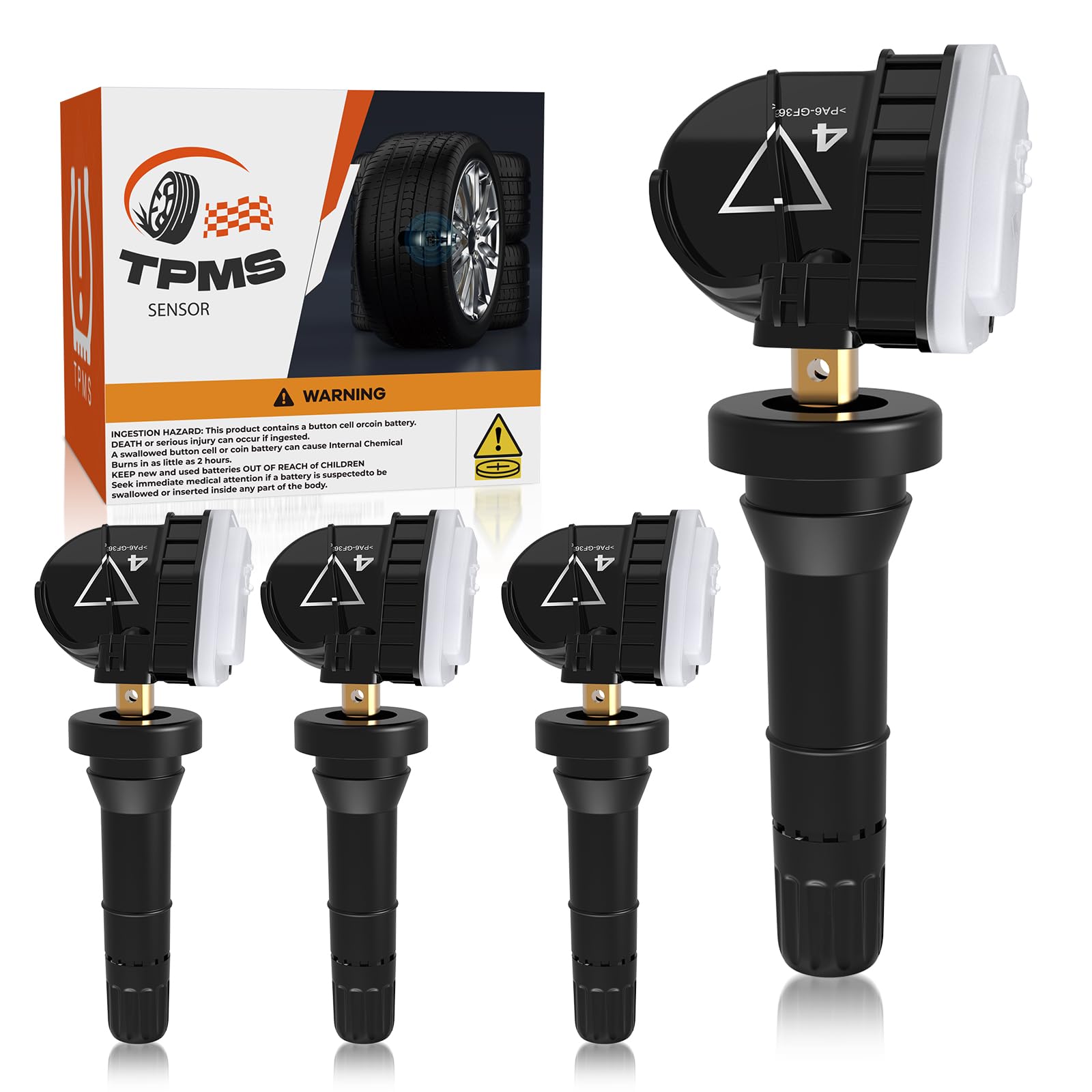 Photo 1 of ISINLASSO TPMS Sensor, 433 MHz Pre-Programmed TPMS Tire Pressure Sensors for Buick Enlave Lacrosse for Chevrolet Silverado Impala for Cadillac XT4 XT5 XT6 for GMC Sierra Acadia 13598773 13594222 4pcs