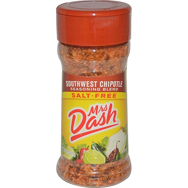 DASH SALT-FREE SEASONING BLEND, SOUTHWEST CHIPOTLE, 2.5 OUNCE