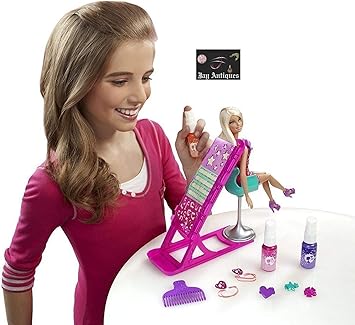 JAY ANTIQUES Bettina Hair Color & Design Salon Set with Accessories Toy Set for Small Girls Multi Colour