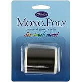 Superior Threads Monopoly Invisible Polyester Thread &ndash; Smoke | Monofilament sewing and quilting thread, low shine, 2200 Yard Spool