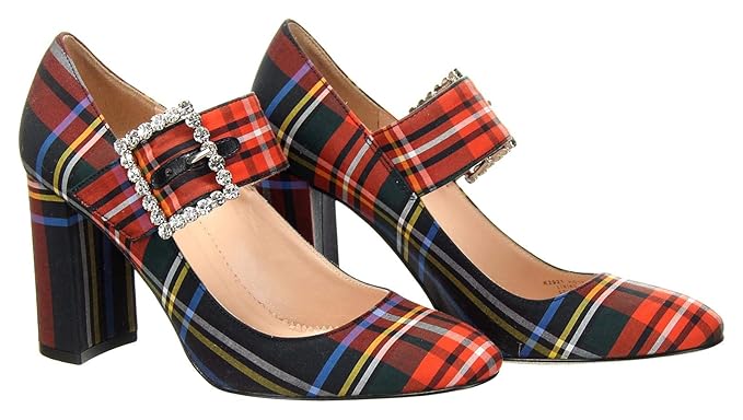 plaid mary janes