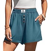TARSE Boxer Shorts for Women Linen Pajama Summer Casual Lounge Sleep Shorts Y2K Beach Bottoms
