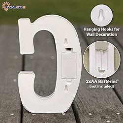HXWEIYE LED Marquee Letters Lights Sign C, 26