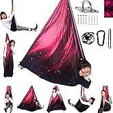 Sensory Swing for Kids Indoor and Outdoor Therapy Cuddle Swing Snuggle Hammock Chair Holds up to 300 lbs with Hardware Hanger Kit For Aspergers Autism ADHD