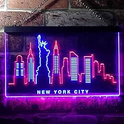ADVPRO New York City Skyline Silhouette Dual Color