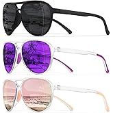 STORYCOAST Polarized Aviator Sunglasses for Men Women Classic Retro Aviators Sports Driving Running Sun Glasses