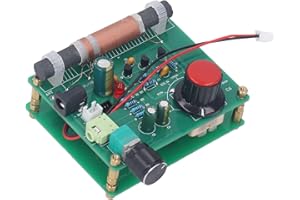 Fafeicy AM Transmitter 600KHz-1500KHz, Wide Modulation Range, 3.5mm Headphone Interface, 5-12V Power Supply, Green